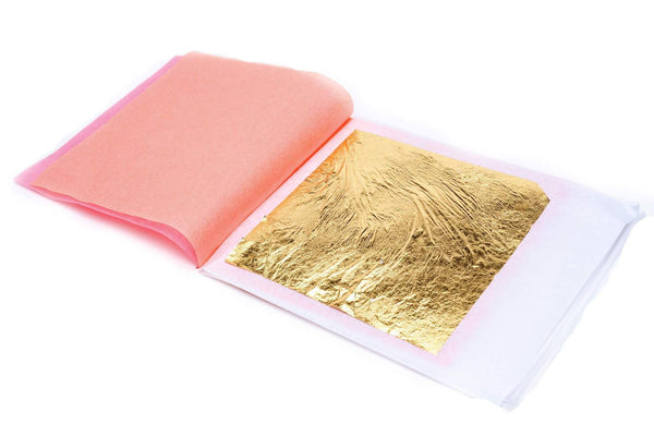 Super Small Series 24k Gold Edible Gold Leaf Sheets - 30 sheets x 0.6”, Sweets
