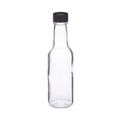 Hot Sauce Clear Glass Dasher Bottle - Empty - 5 oz