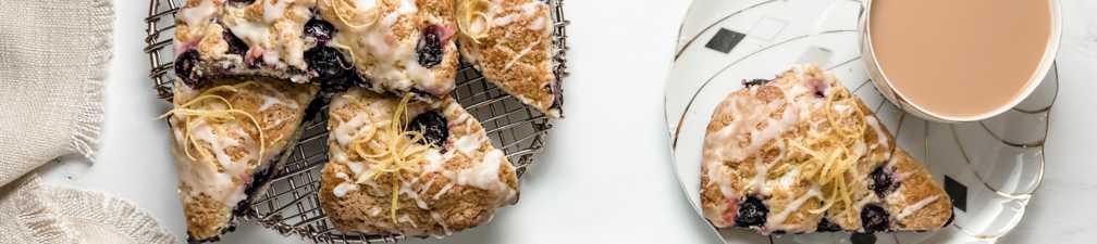 Blueberry Lemon and Cardamom Scones