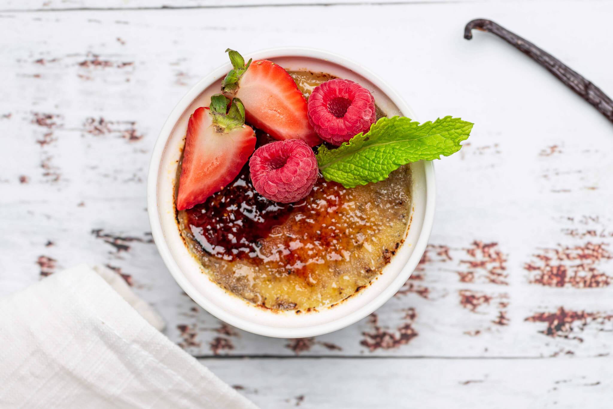 Crème Brûlée with Madagascar Vanilla Beans