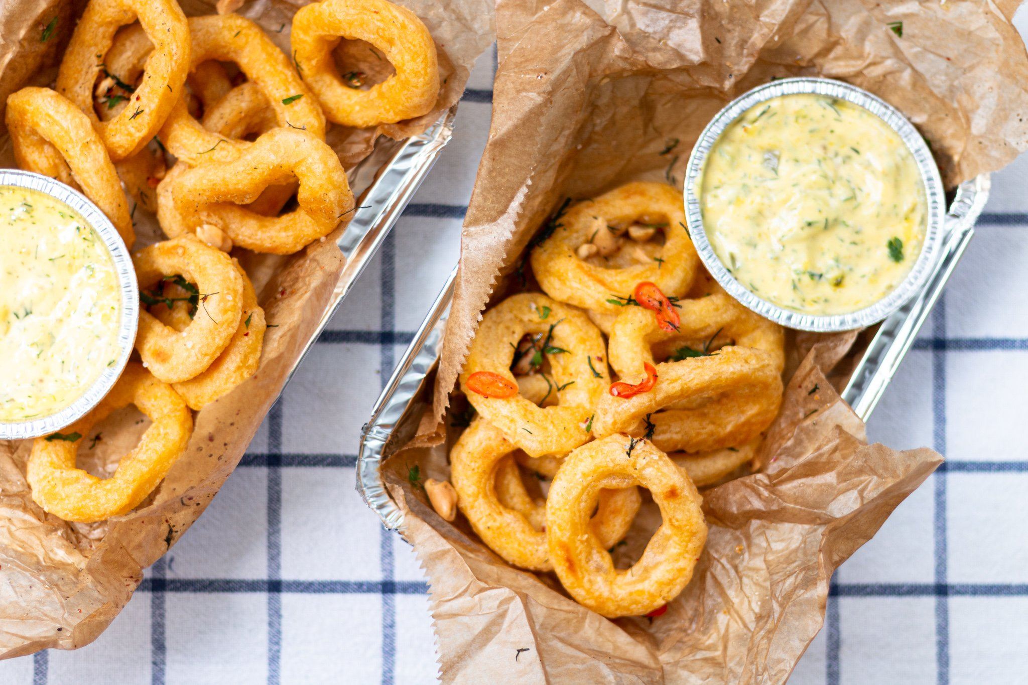 Flaky Sea Salt Calamari with Homemade Remoulade Sauce