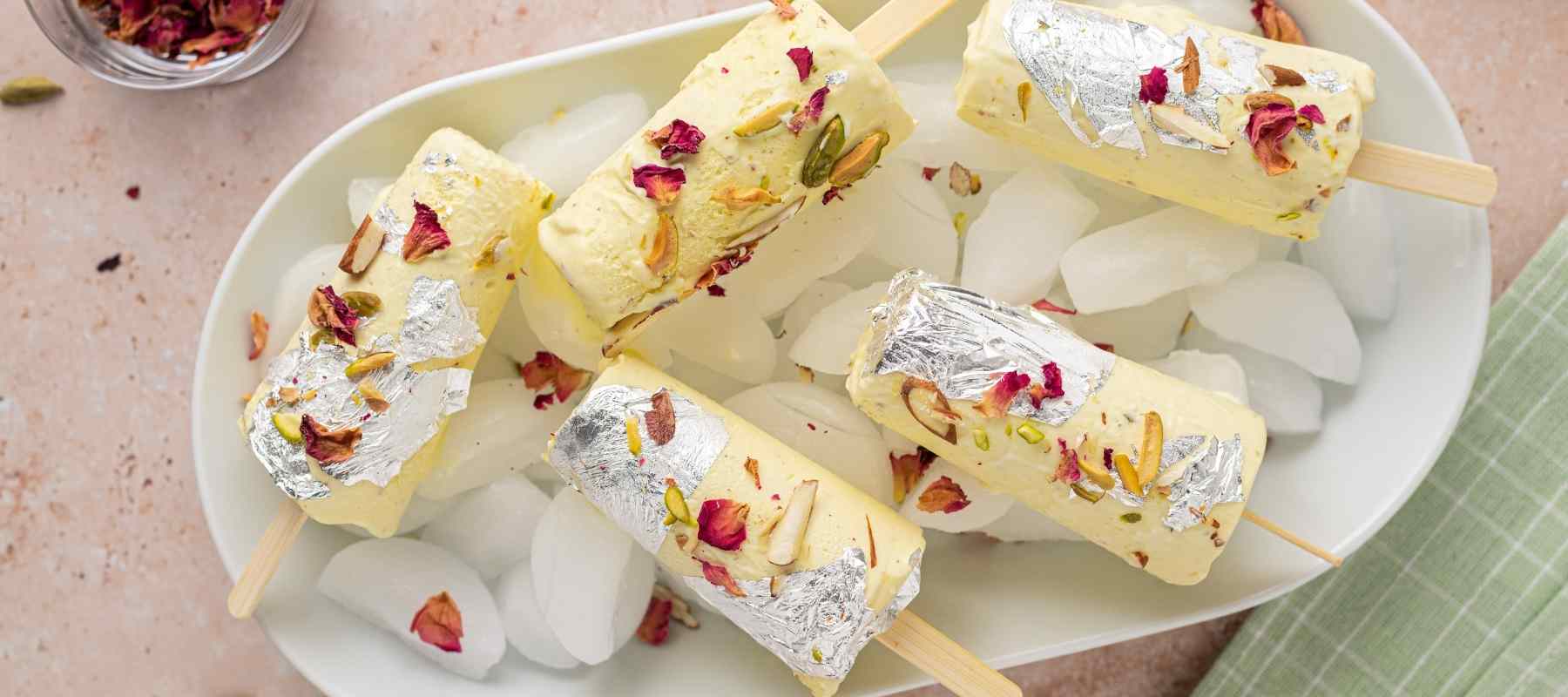 Green Cardamom and Saffron Kulfi