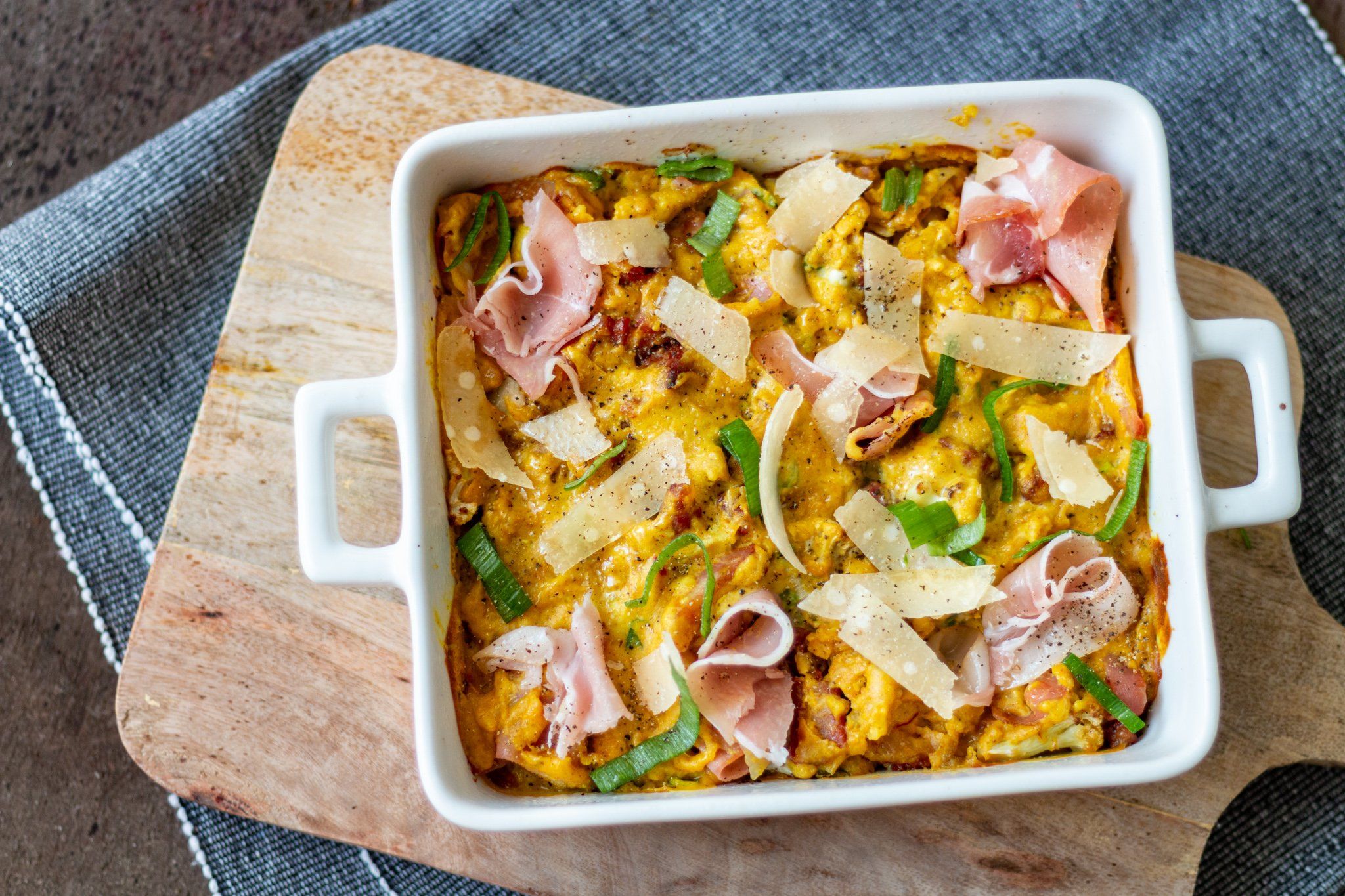 Loaded Cauliflower Saffron Bake