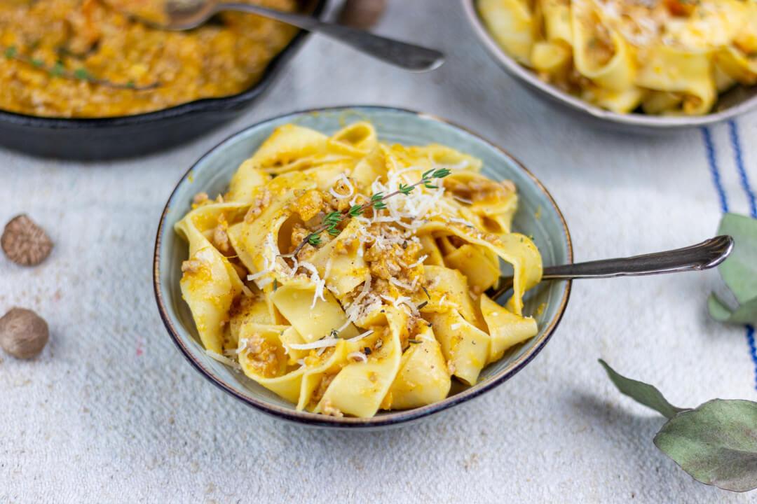 Pumpkin bolognese