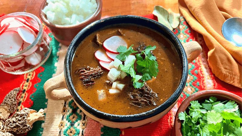 Vegan Menudo with Mexican Oregano and Morels