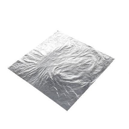 1pc Edible Silver Leaf Pure. 110mm X 110mm Extra Large Sheets 