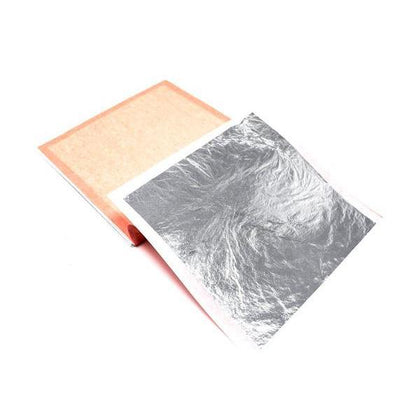 100 sheets genuine copper leaf and 100 sheets imitation silver