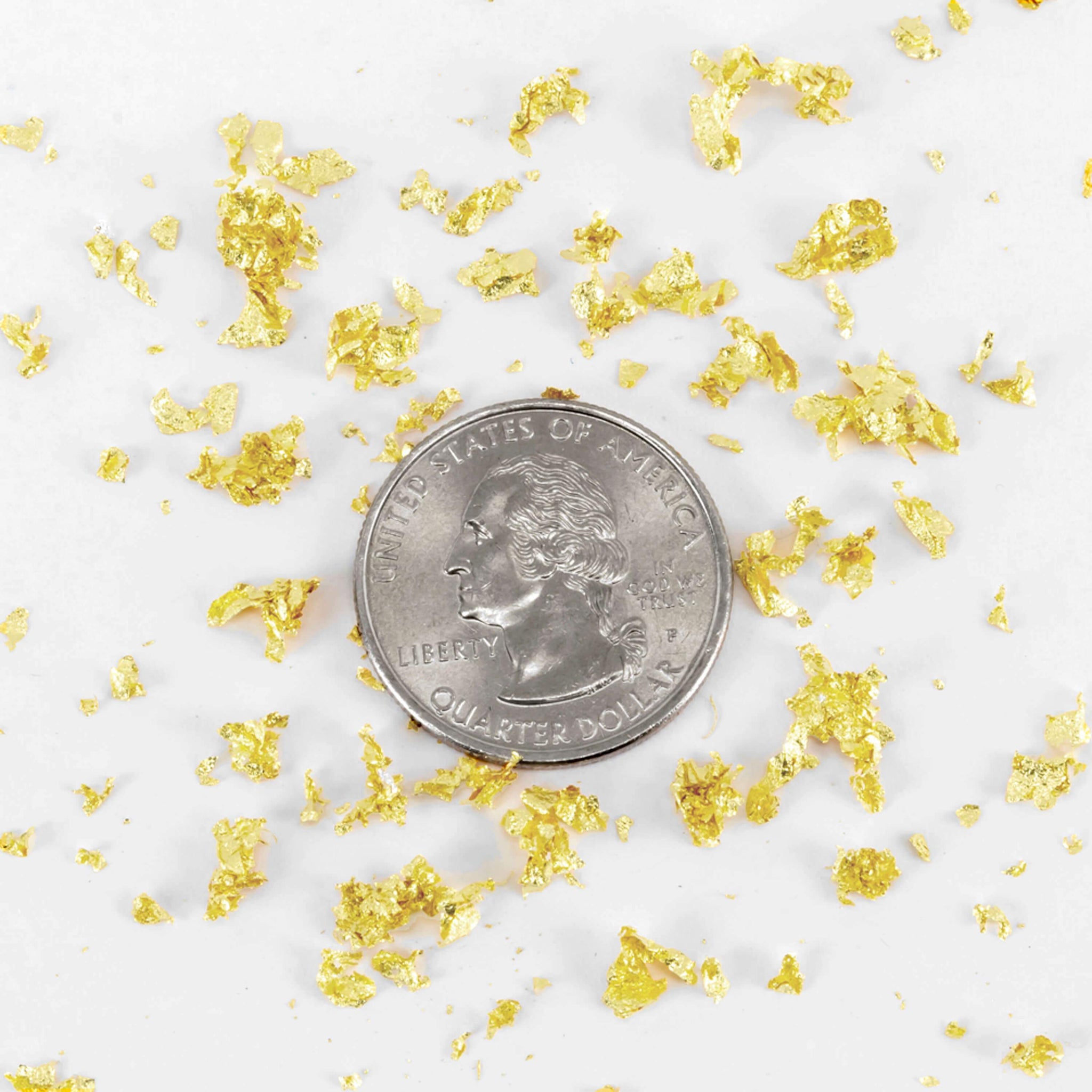 24K Edible Gold Leaf Flakes, 200mg Genuine Gold Flakes for Cakes