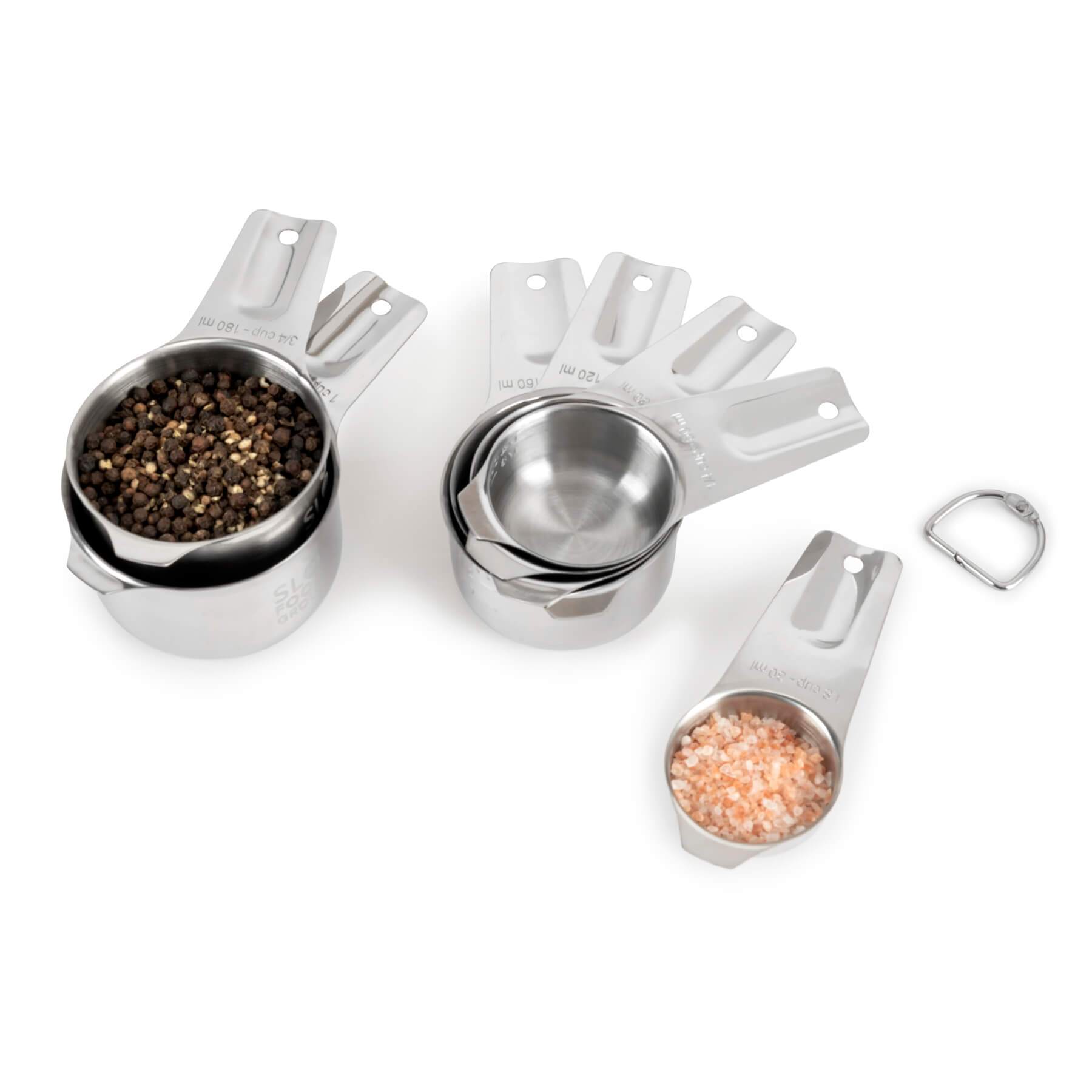 7 Pieces Stainless Steel Measuring Cup Set – Chef Pomodoro